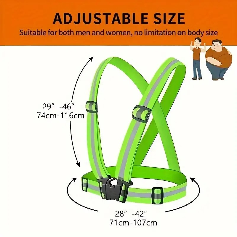 Reflective Running Gear Vest - Colete reflexivo equipamento de corrida, ves