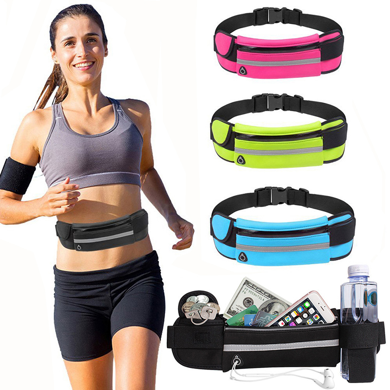 Running Belt Waist - Pochete esportiva feminina, bolsa de cintura