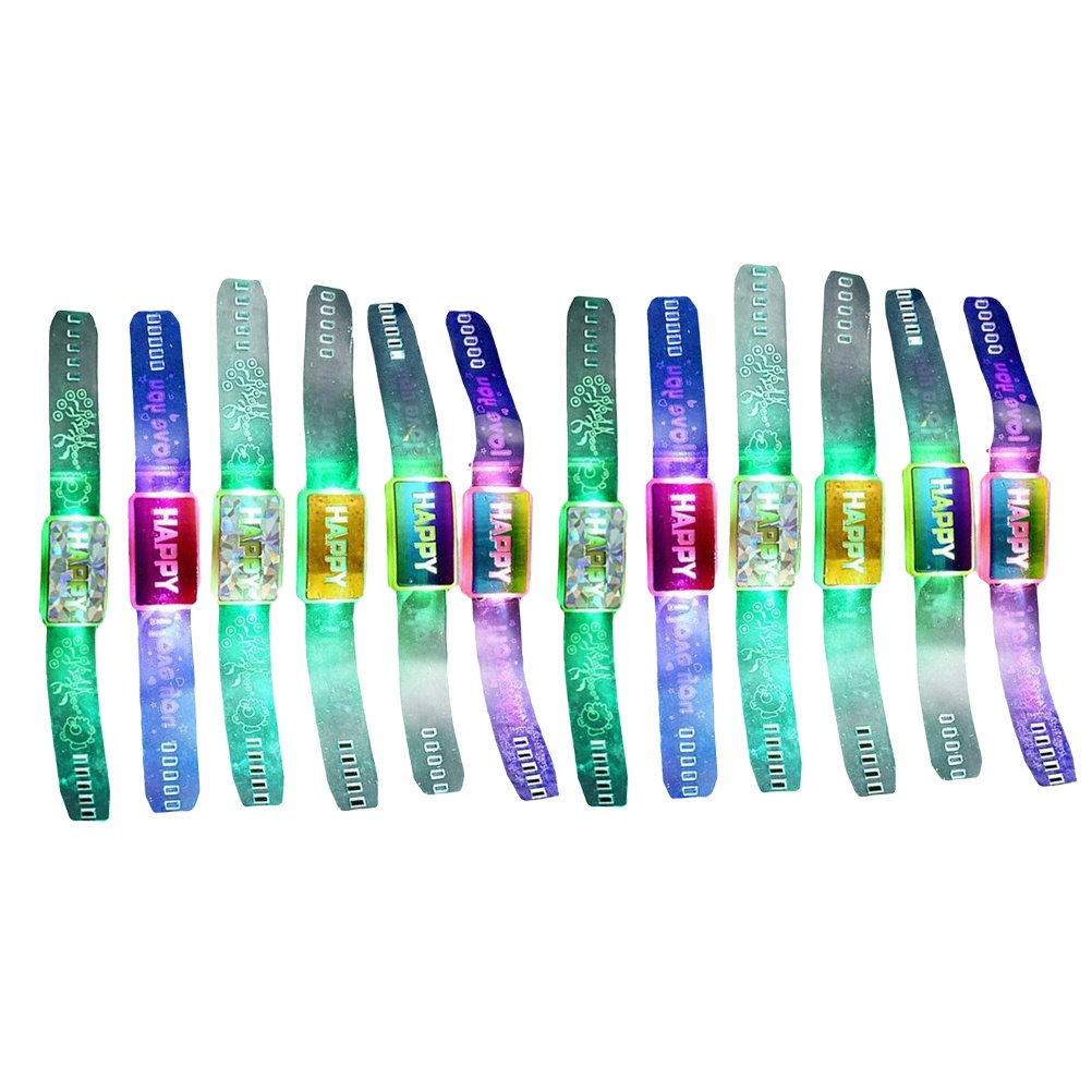 Running Gear In The Dark - 12 Pulseiras Luminosas Piscantes que Brilham