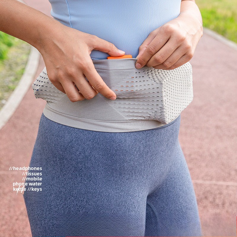 Running Belt Waist - Pochete Invisível e Respirável para Corrida,