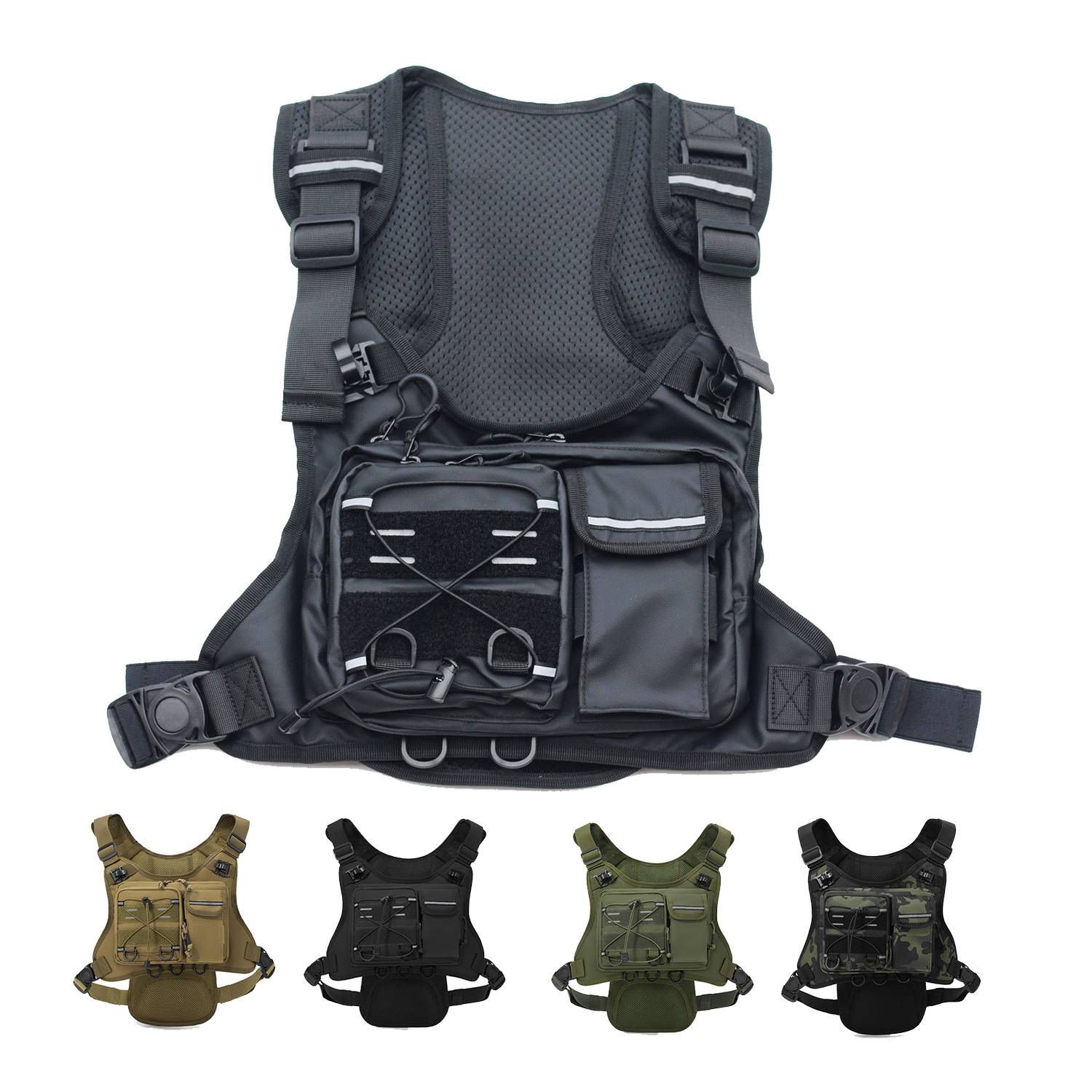 Colete Tático Leve e Ajustável - Reflective Running Gear Vest avaliação e preço