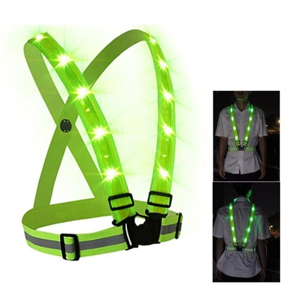 Novo Colete de Segurança LED d - Reflective Running Gear Vest avaliação e preço