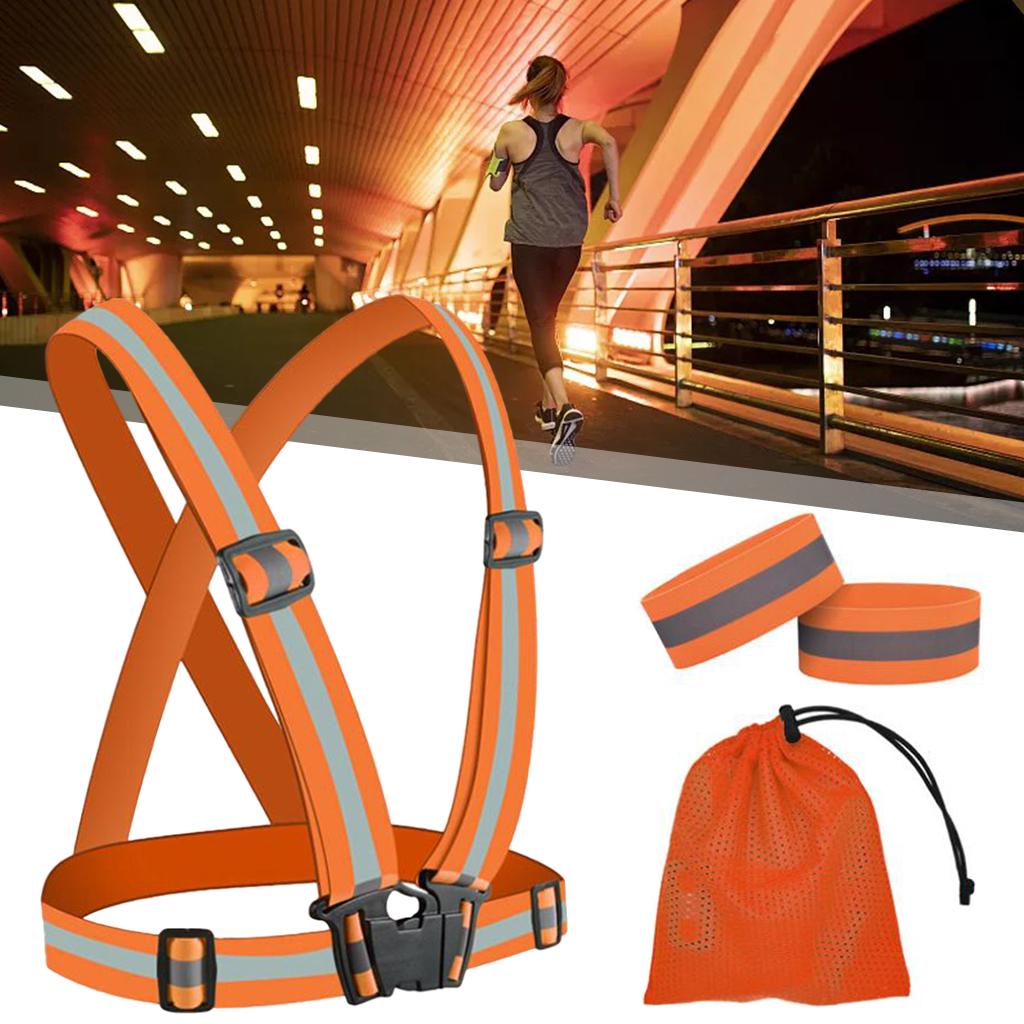 Cintos Refletivos Ajustáveis e - Reflective Running Gear Vest avaliação e preço