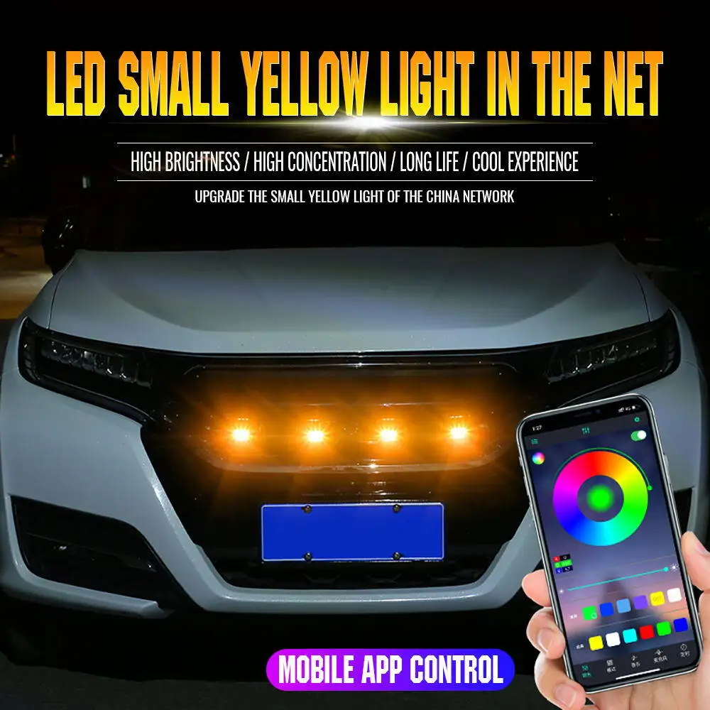 Grade dianteira do carro led i - Running Gear Accessories avaliação e preço
