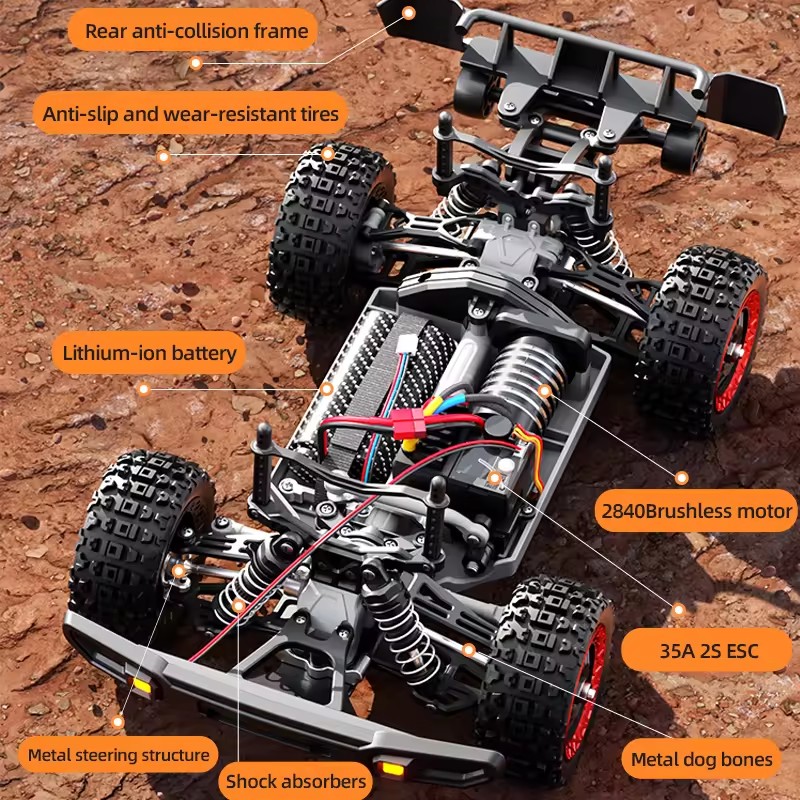 Carro de Corrida RC Brushless  - Running Gear Truck avaliação e preço