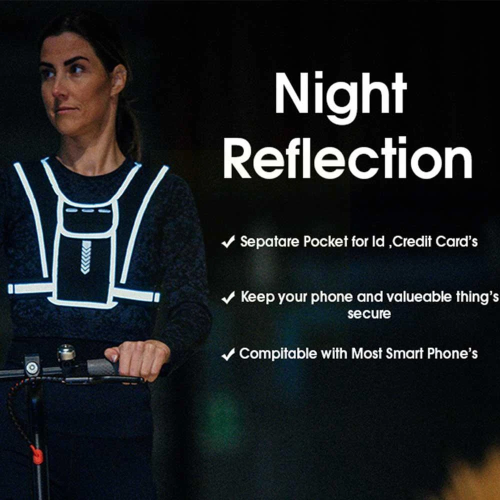 Colete correndo com suporte de - Reflective Running Gear Vest avaliação e preço