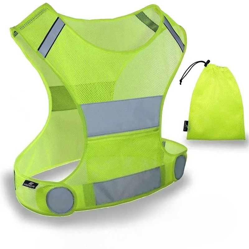 1 conjunto de colete fluoresce - Reflective Running Gear Vest avaliação e preço